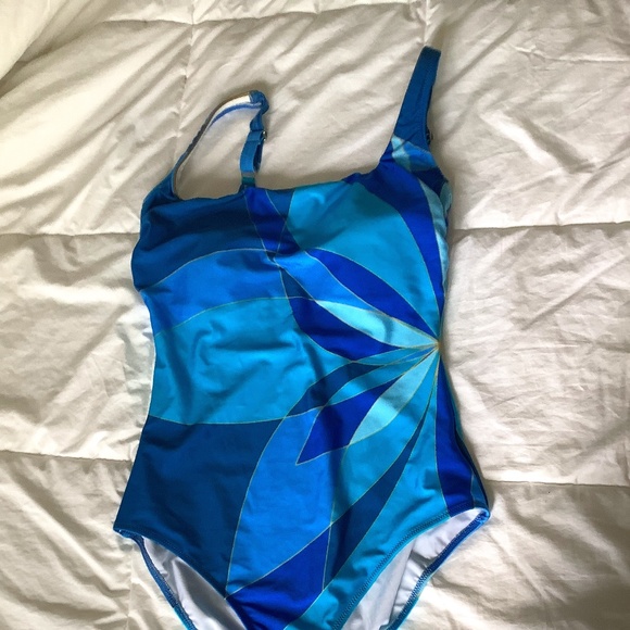 Gottex Blue One Piece Swimsuit - Picture 1 of 3